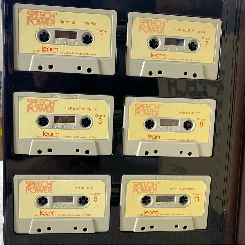 Vintage 1983 Learn Inc Speech Power Cassette Tape Learning & Educational Program - Picture 4 of 11